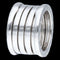 Bague 53 B.Zero1 Or Blanc 5 Rangs 58 Facettes 5010