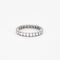 Bague 65 Alliance Américaine en or gris 58 Facettes