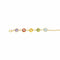 Collier Collier Or jaune Grenat, Topaze, Péridot 58 Facettes 3885006CN