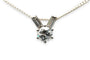 Pendentif Pendentif Années 70 serti de diamants en or blanc 18 carats 58 Facettes 23415