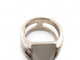 Bague 54 vintage bague HERMES medor pierre de lune & 4 diamants t54 en argent 58 Facettes 269493