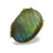 Broche Broche Roland Schad or jaune et labradorite 58 Facettes 00013801