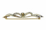 Broche Broche nœud vintage des années 1910 en saphirs et perles – Belle Époque Grace 58 Facettes 25191-0322