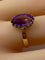 Bague Bague or jaune et améthyste 58 Facettes AB477