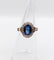 Bague 50 Bague pompadour art deco or rose 18k saphir et diamants taille rose (circa 1910) 58 Facettes A06152