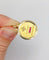 Pendentif Pendentif médaille d'amour AUGIS 23mm or 18k et rubis : "+ QU'HIER - QUE DEMAIN" 58 Facettes A06132