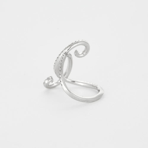 Bague 54 Bague or blanc diamants 58 Facettes 3131598