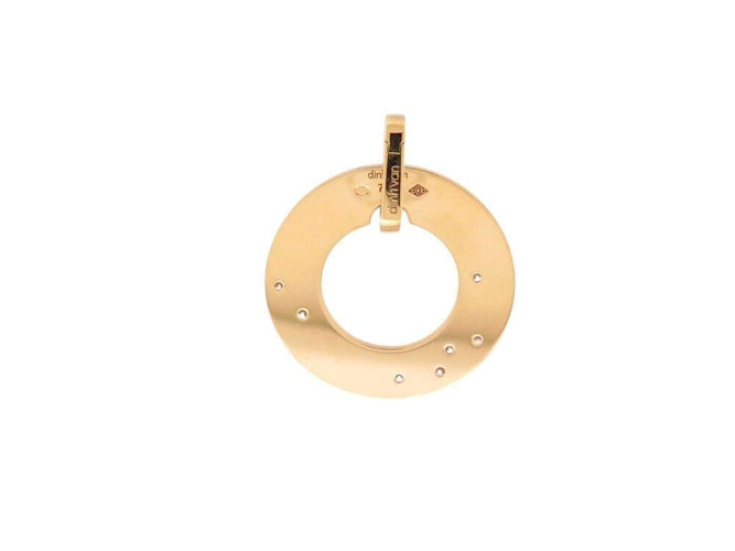 Pendentif pendentif DINH VAN cible mm or jaune 18k & diamants  damonds 58 Facettes 266787