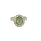 Bague  en or blanc, or jaune, émeraude et diamants