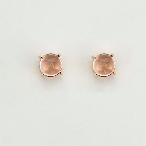 Boucles d'oreilles Boucles d’oreilles transformables Quartz rose Perles 58 Facettes