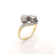 Bague 56 Bague "Toi et Moi" Or jaune Platine & Diamants 58 Facettes