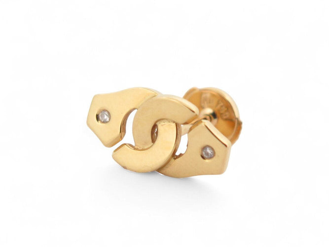 Boucles d'oreilles mono boucle d'oreille DINH VAN menottes r8 867411u or jaune & diamant 58 Facettes 270642