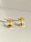 Boucles d’oreilles en or jaune 18k et perles