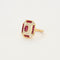 Bague 51 Bague Octogonale en or jaune, rubis, diamants 58 Facettes 1