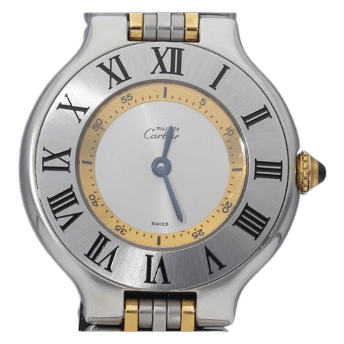 Montre Cartier Montre Must 21 Or Jaune 18K / Acier 58 Facettes MT43058