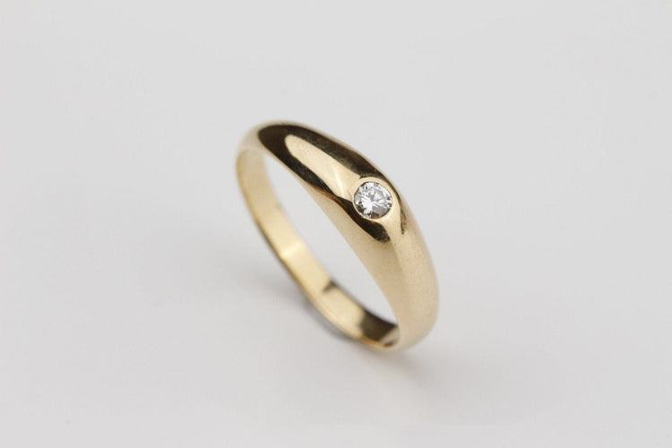 Bague 53 Bague Jonc Anglais Diamant 58 Facettes