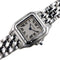 Montre Cartier Panthère RARE Dial Figaro Strap Small model SM ref 1320 Stainless Steel 58 Facettes