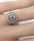 Bague 49 Bague platine Art Déco diamant coussin 1,51 carat 58 Facettes AB605
