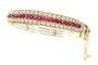 Bracelet La majesté des rubis victoriens : un bracelet antique 58 Facettes 21273-0596