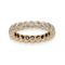 Bague 54 Alliance en or jaune Diamants brillants 58 Facettes