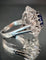 Bague 52 Bague or blanc Saphir 58 Facettes