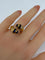 Bague 53 Bague toi et moi en Or jaune, saphirs et diamants 58 Facettes