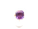 Bague 57 Bague cocktail or jaune améthyste et diamants 58 Facettes