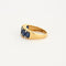 Bague 56 Bague sous un ciel d'étoile Saphirs Diamants 58 Facettes LP459