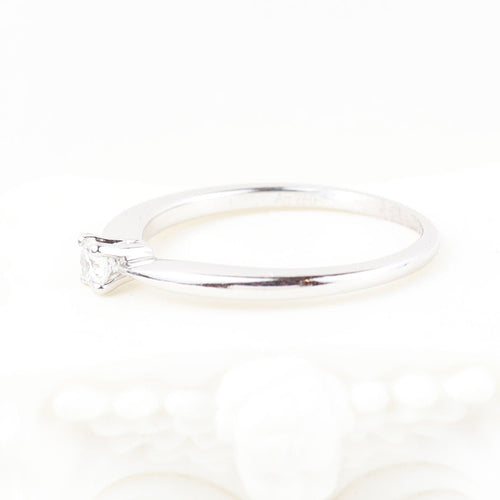 Bague 48 Suárez - Bague solitaire en or blanc 18k et diamant naturel 58 Facettes 133716A