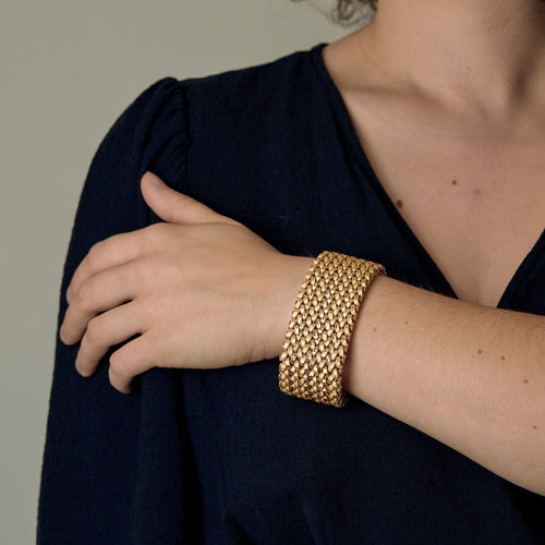 Bracelet Bracelet en or jaune 58 Facettes SQU3772
