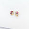 Boucles d'oreilles Boucles d'oreilles en or jaune rubis et diamants 58 Facettes 31515