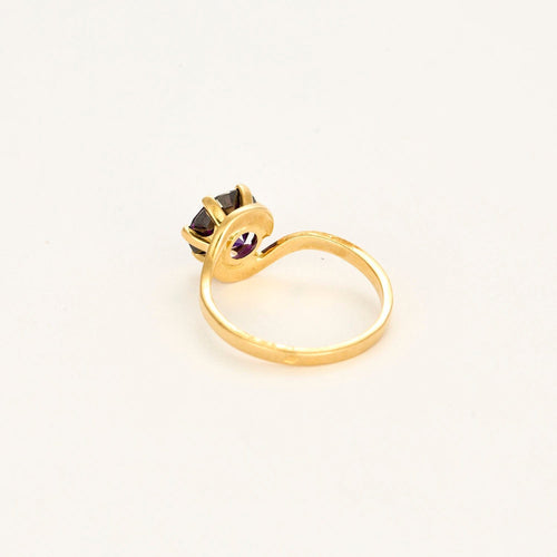 Bague 57.5 Bague mouvementée tanzanite 58 Facettes LP1177