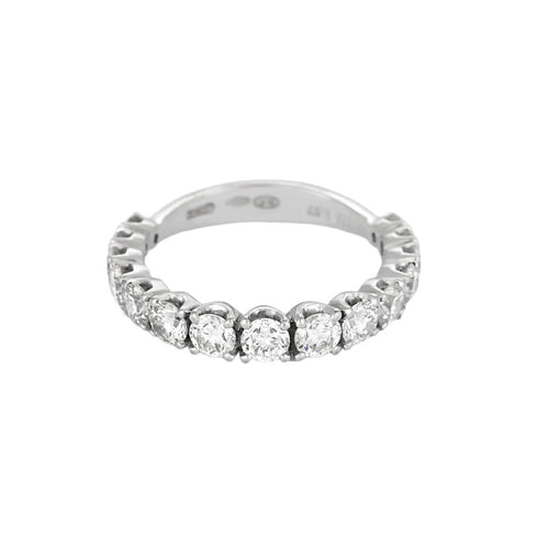 Bague 53 Bague type jarretière en or gris et diamants 58 Facettes BEA3623X2