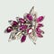 Bague SORTIJA ROSETA DISEÑO CONTEMPORÁNEO ÉPOCA ENTRE 1940-1950 58 Facettes Q895 (514)