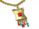 Collier vintage collier CHRISTIAN LACROIX pendentif breloques pierres pampille 58 Facettes 272656
