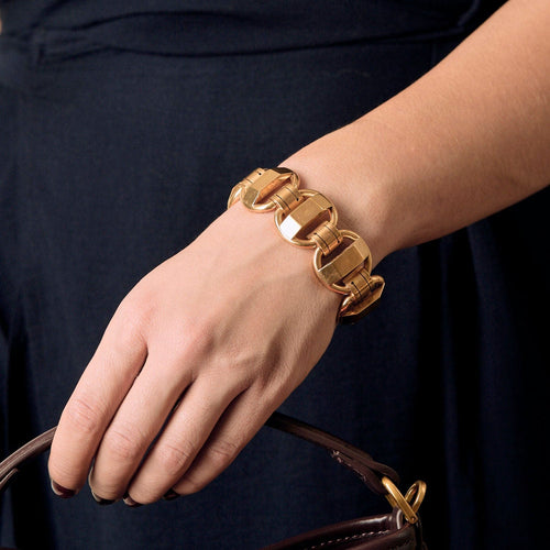 Bracelet Bracelet en or jaune 58 Facettes MAN1586