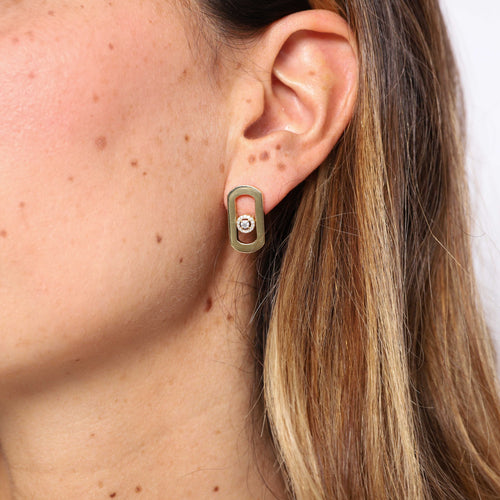 Boucles d'oreilles MESSIKA - Boucles d'oreilles So Move Or jaune et Diamants 58 Facettes 102630