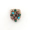 Bague bague de harem, fin XIXè, or et pierres fines 58 Facettes 57