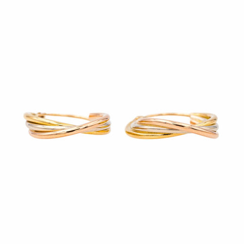 Boucles d'oreilles Boucles d'oreilles Créoles Or rose, Or jaune, Or blanc 58 Facettes 4146857RV