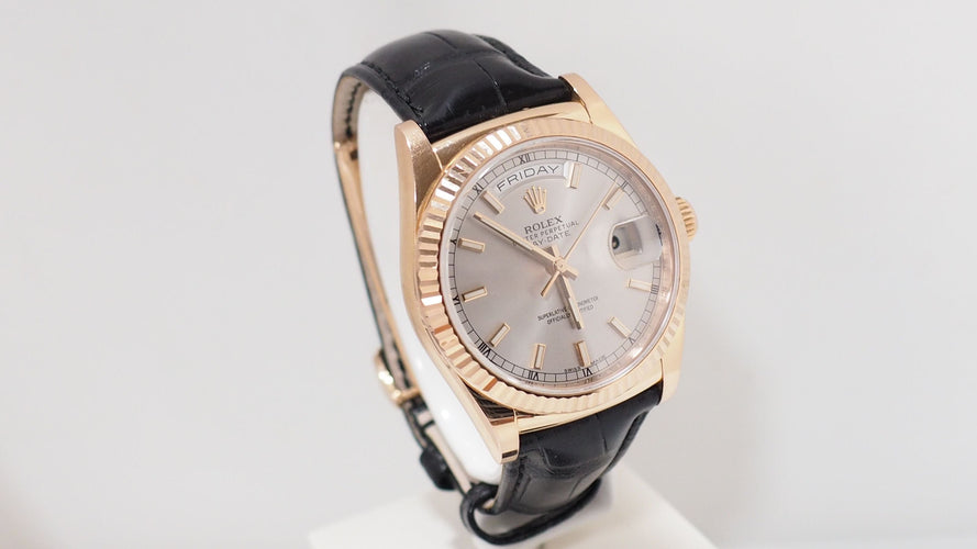 Montre Montre Rolex Day_Date en or rose 36 58 Facettes 32230