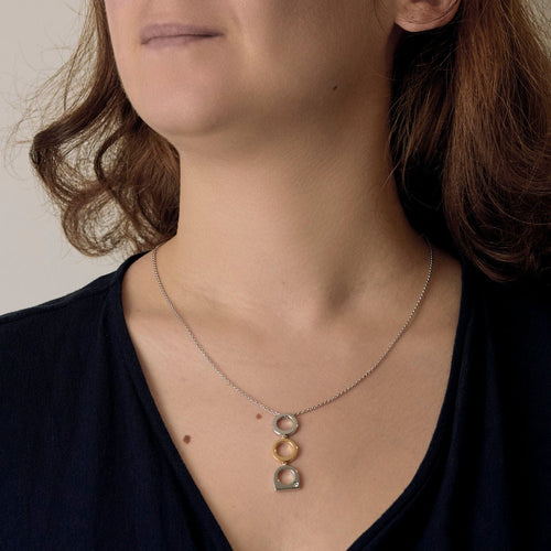 Collier FRED- Fred Success - Collier en or deux tons et diamants 58 Facettes CAN1558