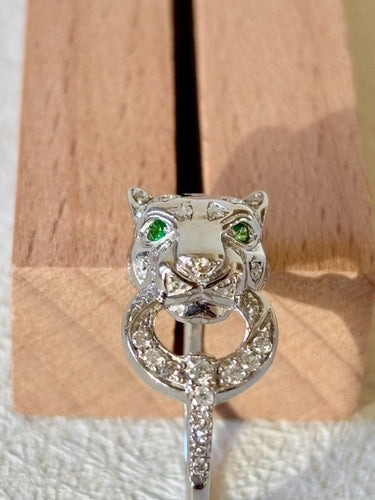 Bague 52 Bague Panthère en or blanc et diamants 58 Facettes WC-2025-2325