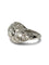 Bague ancienne or blanc 18K et diamants 0,75 ct