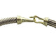 Bracelet bracelet DAVID YURMAN buckle classic cable 5mm en argent 925 or jaune 14k 58 Facettes 267212