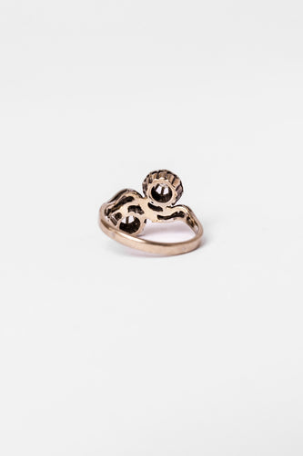 Bague 51.5 Bague Toi et Moi en or blanc et diamants 58 Facettes
