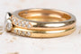 Bague 56 Bague en or bicolore jaune et blanc 18 carats et diamants 0,61 carats 58 Facettes BGVICHYALL-107