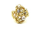 Bague 51 GILBERT ALBERT. Bague or jaune 18K, perles et diamants 58 Facettes