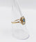 Bague 56 Bague Art Déco or monture géométrique et pierre bleue (circa 1930) 58 Facettes A06281