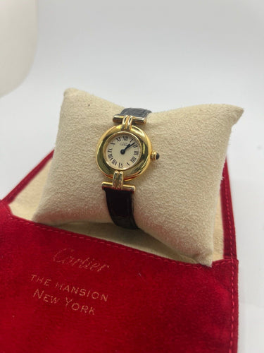 Montre Cartier - Montre Colisée Must en vermeil et argent, mouvement quartz 58 Facettes