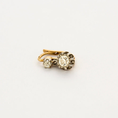 Dormeuses anciennes en or 18K et diamants 58 Facettes
